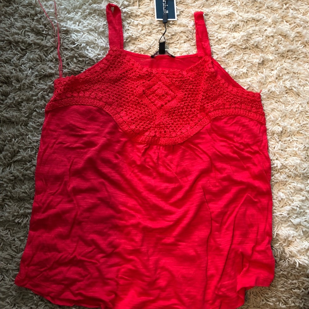 Red tank top